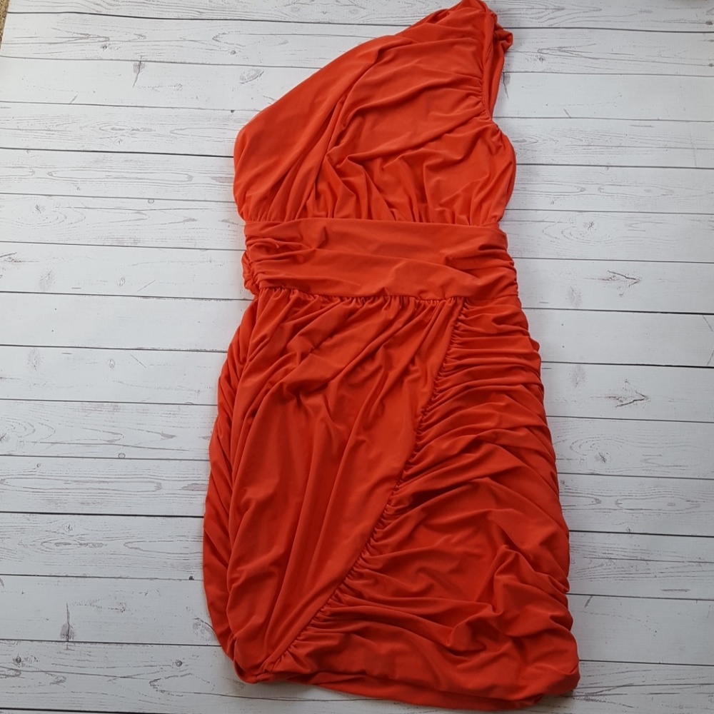 Soprano medium one shoulder ruched mini dress